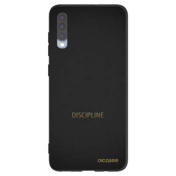 Picasee Μαύρη θήκη σιλικόνης για Samsung Galaxy A70 A705F - Discipline