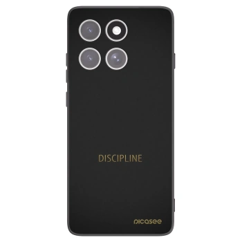 Picasee Μαύρη θήκη σιλικόνης για Motorola Edge 60 Pro - Discipline