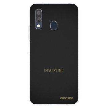 Picasee διαφανής θήκη σιλικόνης Samsung Galaxy A40 A405F - Discipline