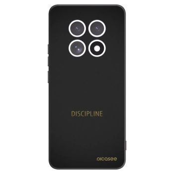 Picasee Μαύρη θήκη σιλικόνης για Xiaomi Redmi Note 15 - Discipline
