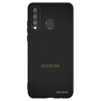 Picasee Μαύρη θήκη σιλικόνης για Huawei P30 Lite - Discipline