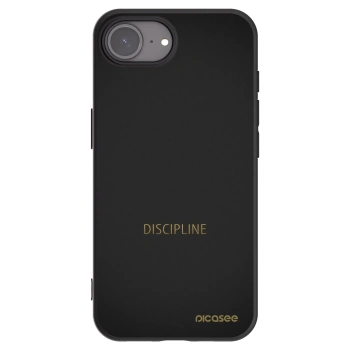 Picasee Μαύρη θήκη σιλικόνης για Apple iPhone 17e - Discipline