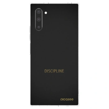 Picasee διαφανής θήκη σιλικόνης Samsung Galaxy Note 10 N970F - Discipline