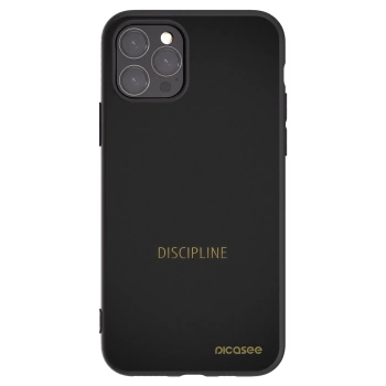 Picasee Μαύρη θήκη σιλικόνης για Apple iPhone 11 Pro - Discipline