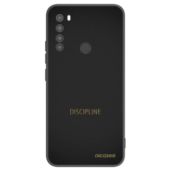 Picasee Μαύρη θήκη σιλικόνης για Xiaomi Redmi Note 8 - Discipline