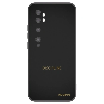 Picasee Μαύρη θήκη σιλικόνης για Xiaomi Mi Note 10 (Pro) - Discipline