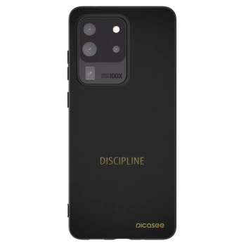Picasee Μαύρη θήκη σιλικόνης για Samsung Galaxy S20 Ultra 5G G988F - Discipline