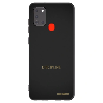 Picasee Μαύρη θήκη σιλικόνης για Samsung Galaxy A21s - Discipline
