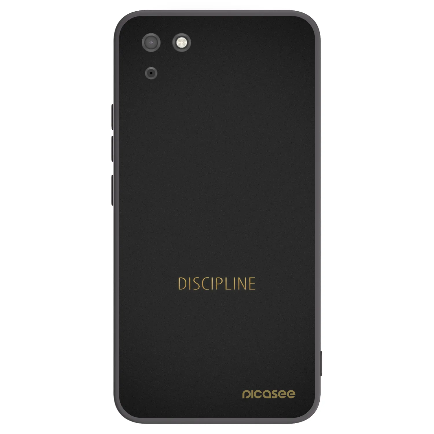 Picasee Μαύρη θήκη σιλικόνης για Huawei Y5P - Discipline
