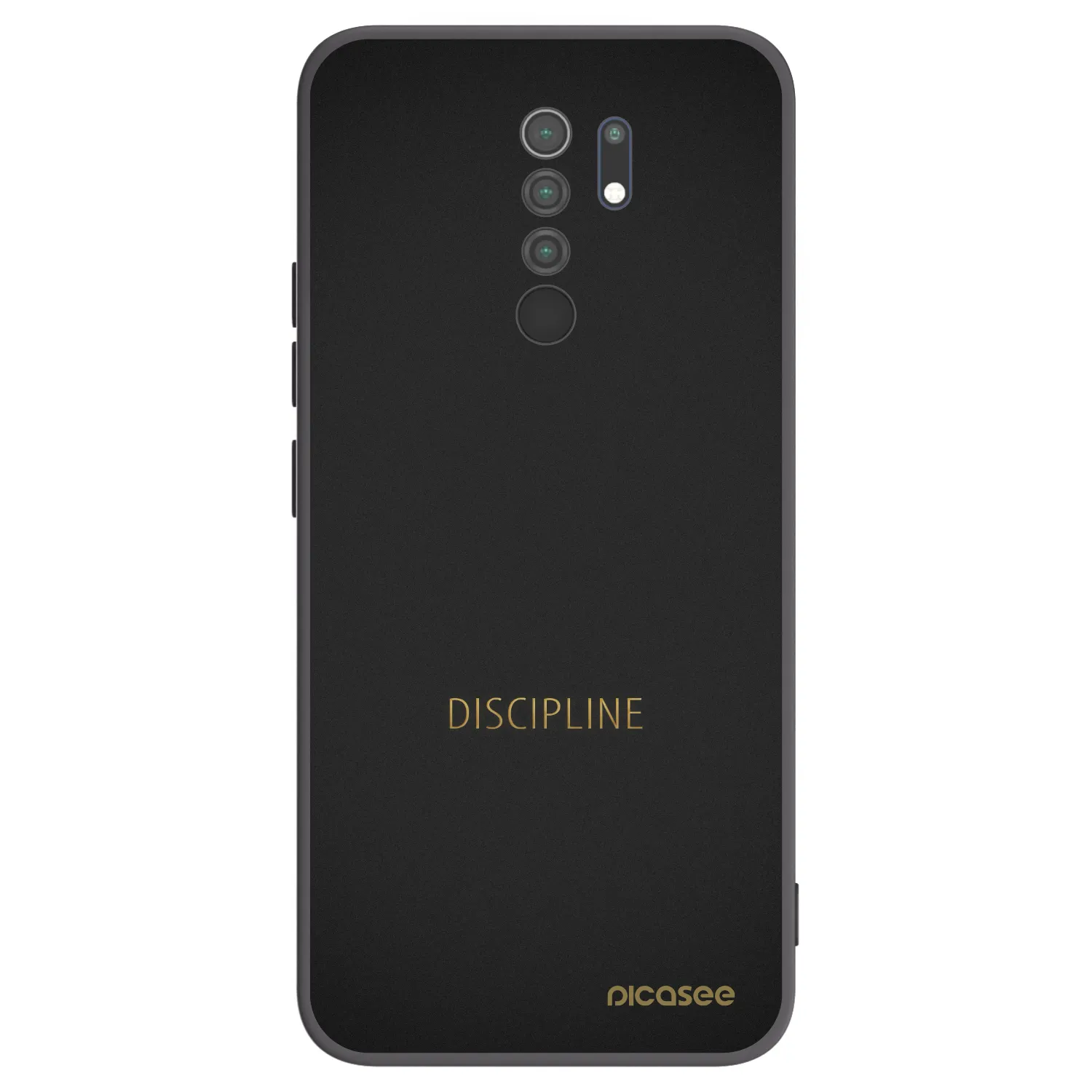Picasee Μαύρη θήκη σιλικόνης για Xiaomi Redmi 9 - Discipline