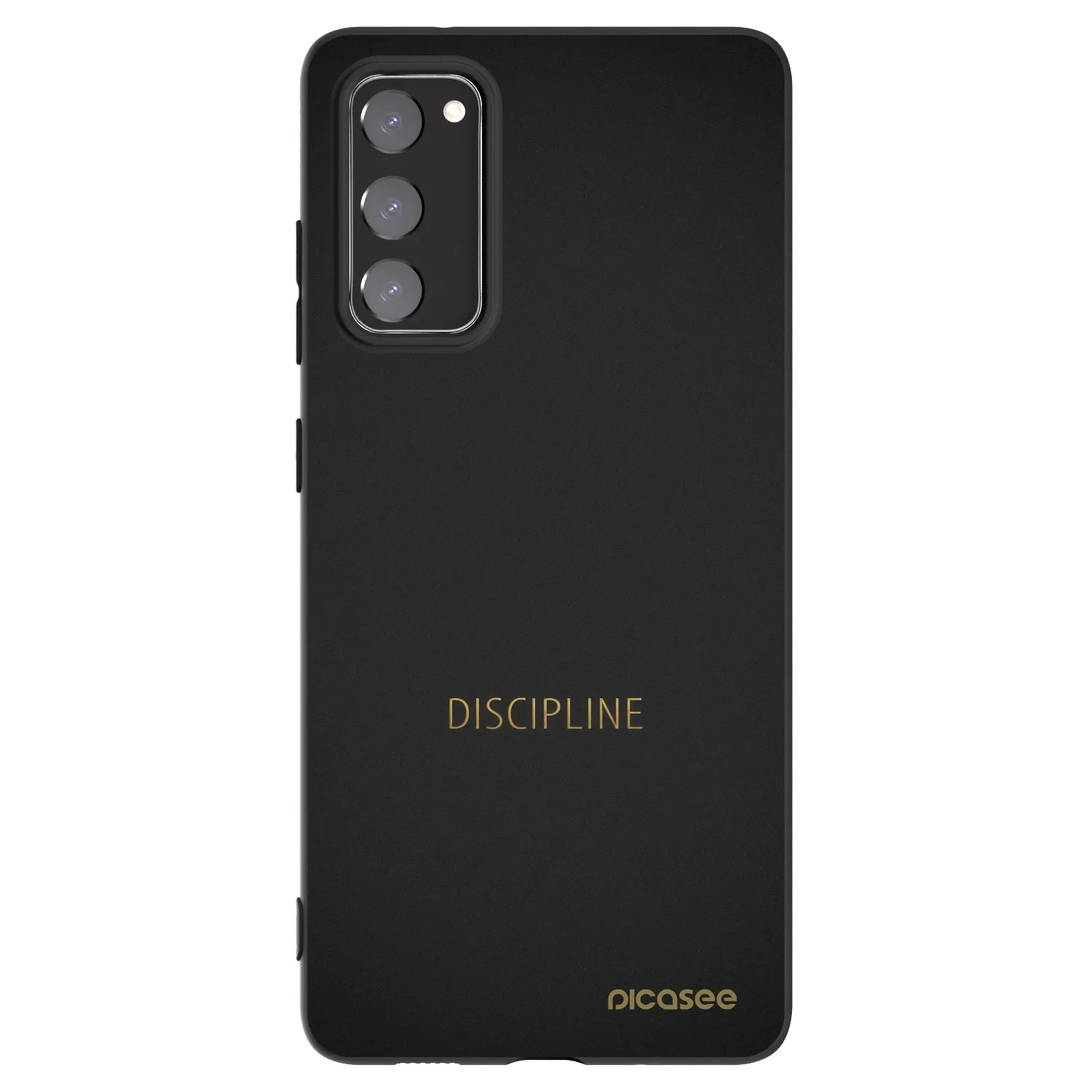 Picasee Μαύρη θήκη σιλικόνης για Samsung Galaxy S20 FE - Discipline