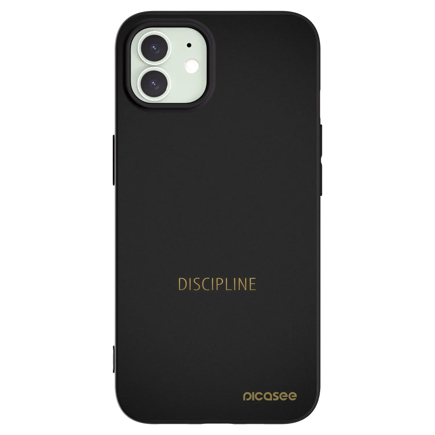 Picasee Μαύρη θήκη σιλικόνης για Apple iPhone 12 - Discipline