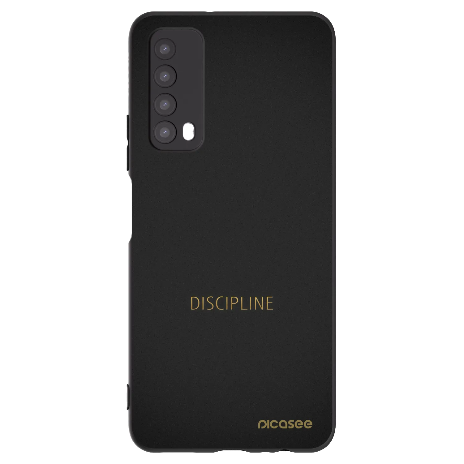 Picasee Μαύρη θήκη σιλικόνης για Huawei P Smart 2021 - Discipline