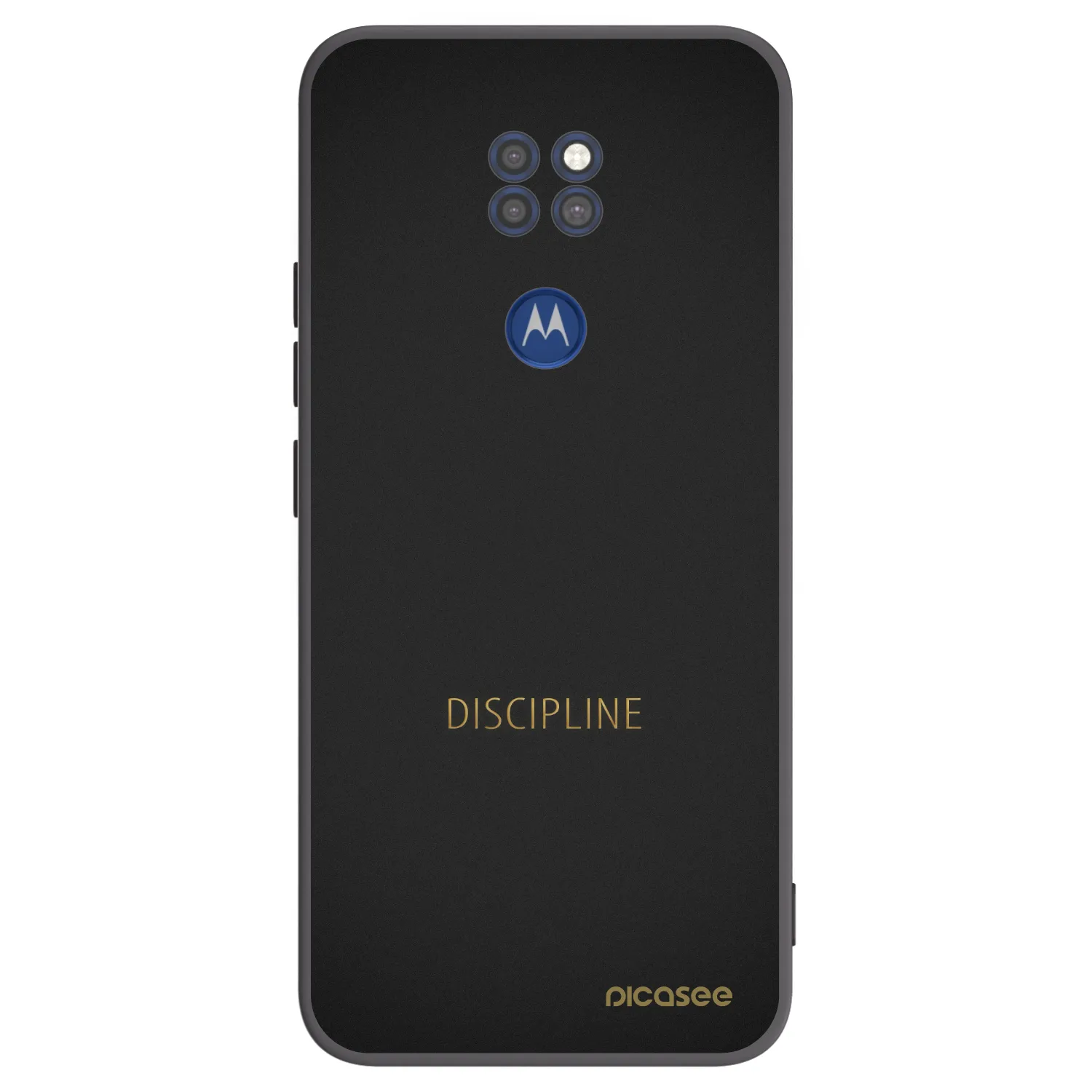 Picasee Μαύρη θήκη σιλικόνης για Motorola Moto G9 Play - Discipline