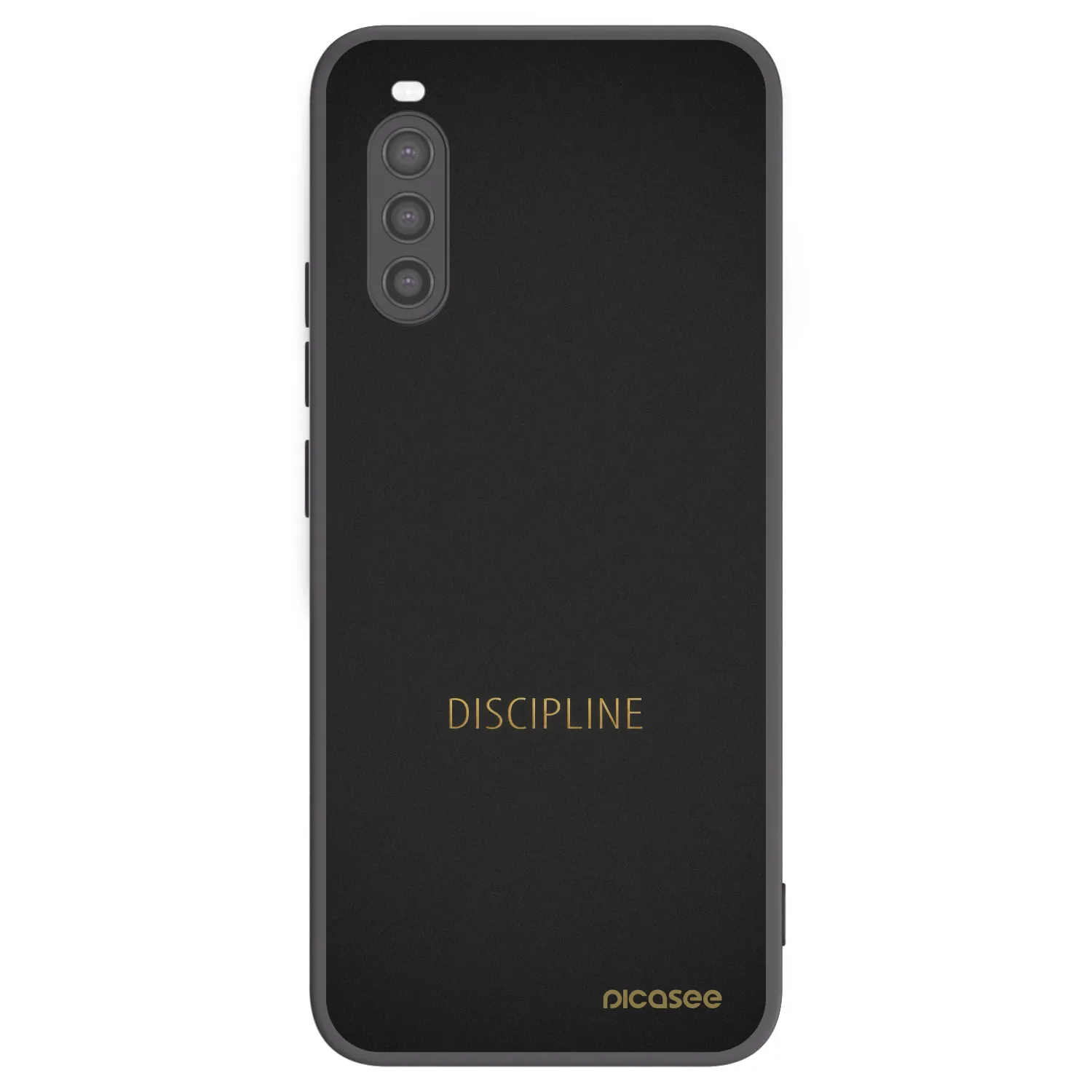 Picasee Μαύρη θήκη σιλικόνης για Sony Xperia 10 II - Discipline
