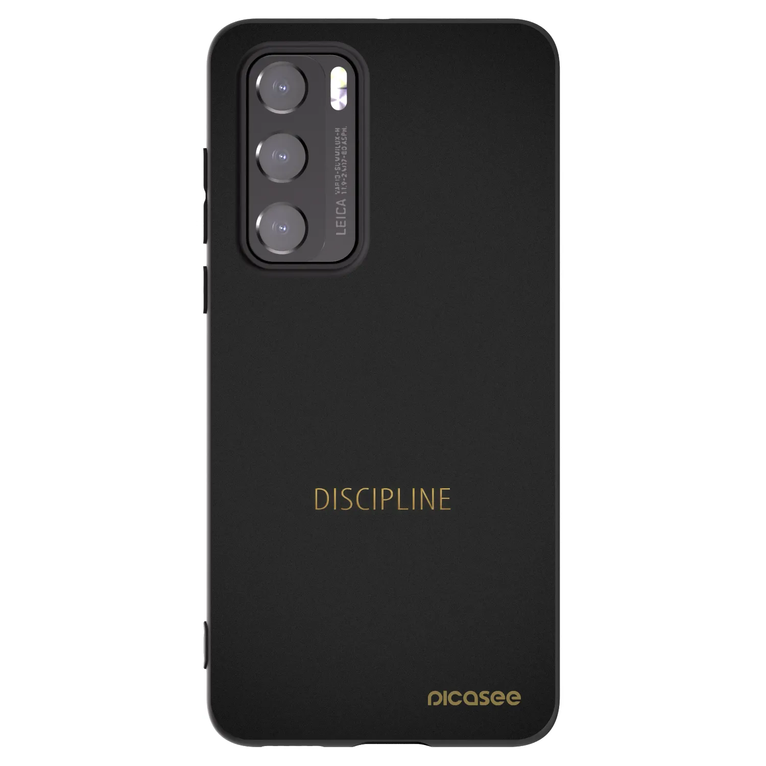Picasee Μαύρη θήκη σιλικόνης για Huawei P40 - Discipline
