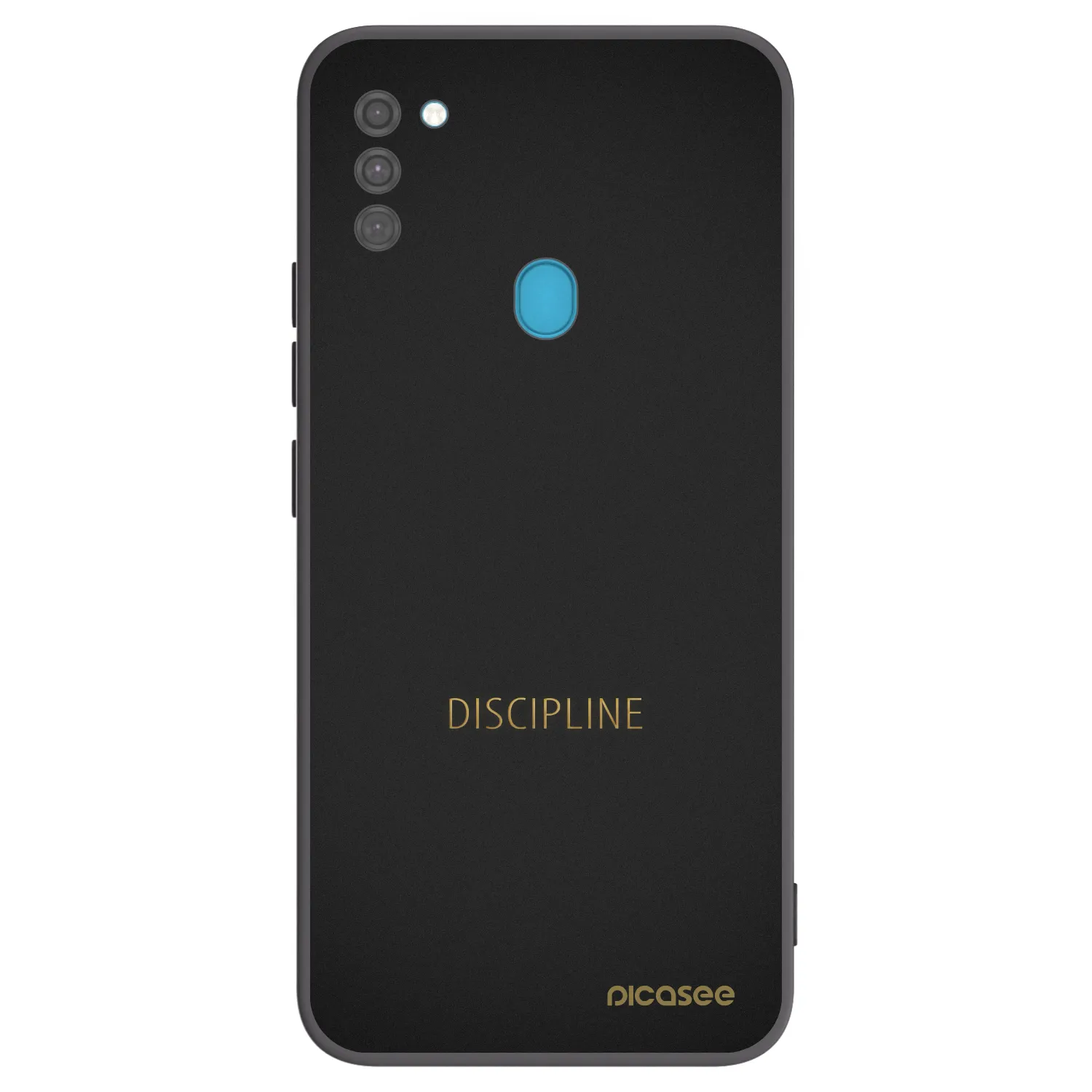 Picasee Μαύρη θήκη σιλικόνης για Samsung Galaxy M11 - Discipline