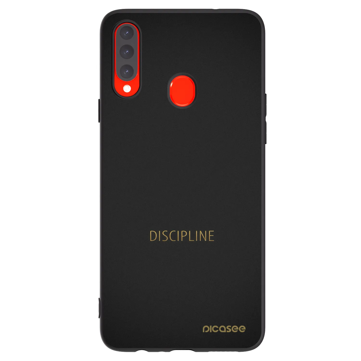 Picasee Μαύρη θήκη σιλικόνης για Samsung Galaxy A20s - Discipline