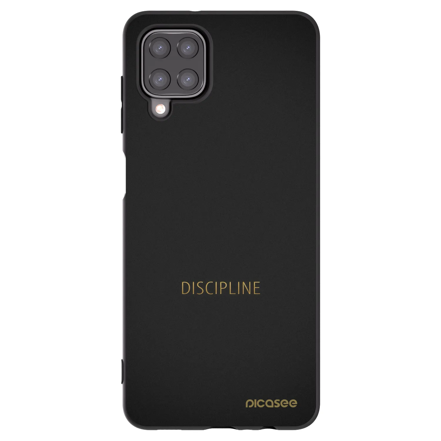 Picasee Μαύρη θήκη σιλικόνης για Samsung Galaxy A12 A125F - Discipline