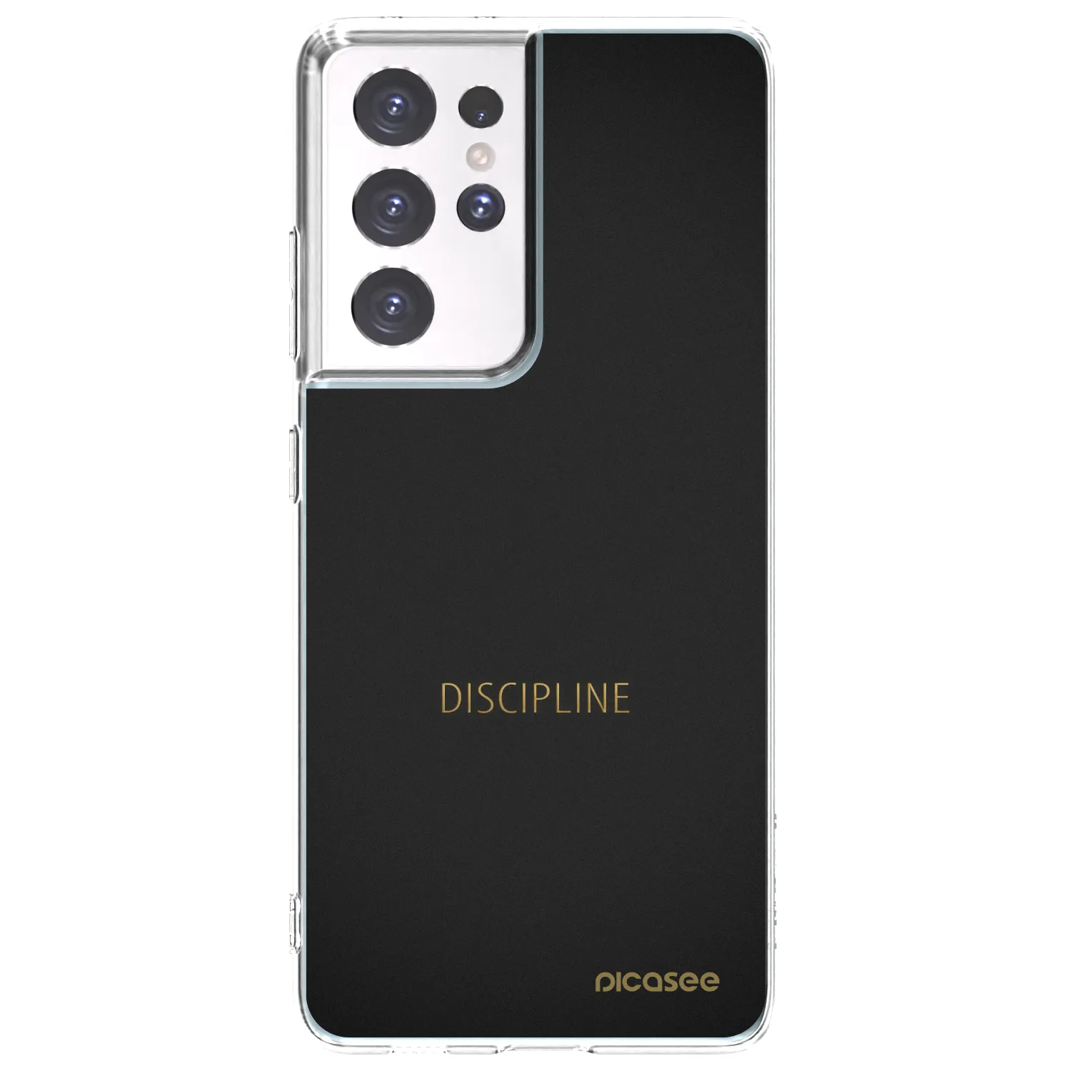 Picasee διαφανής θήκη σιλικόνης Samsung Galaxy S21 Ultra 5G G998B - Discipline