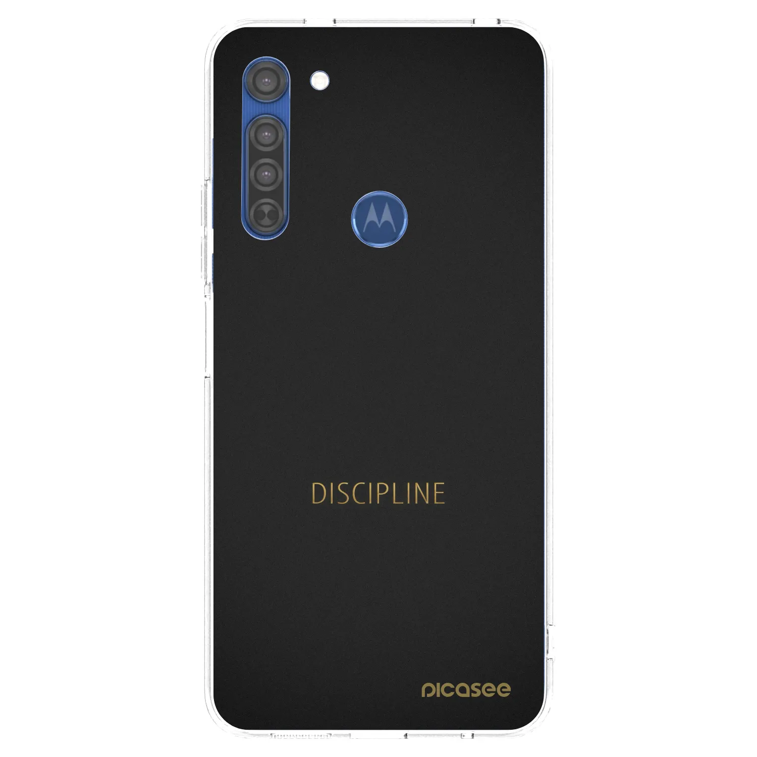 Picasee διαφανής θήκη σιλικόνης Motorola Moto G8 - Discipline