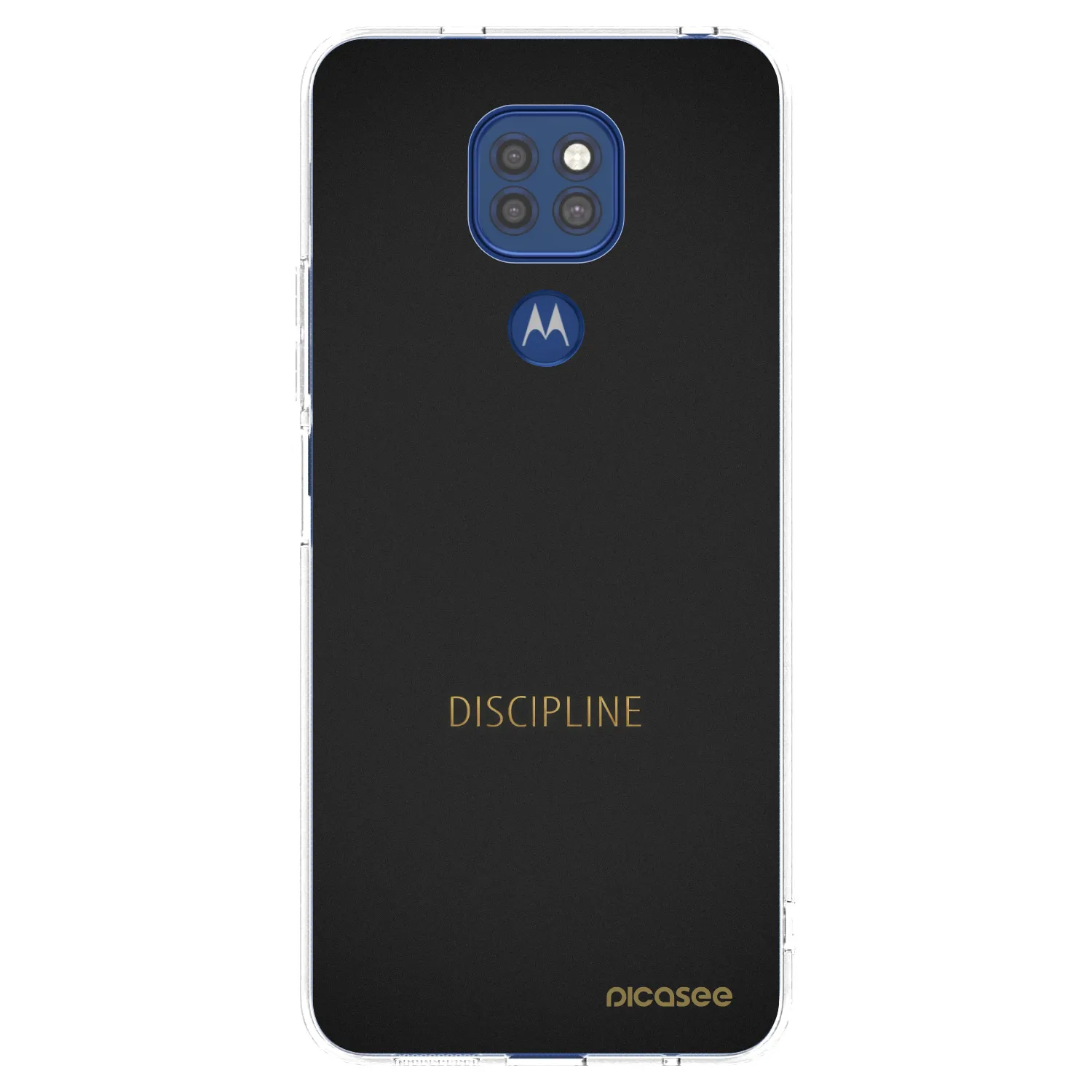 Picasee διαφανής θήκη σιλικόνης Motorola Moto G9 Play - Discipline