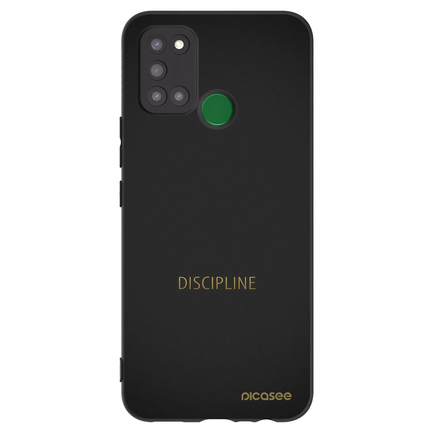 Picasee Μαύρη θήκη σιλικόνης για Realme 7i - Discipline