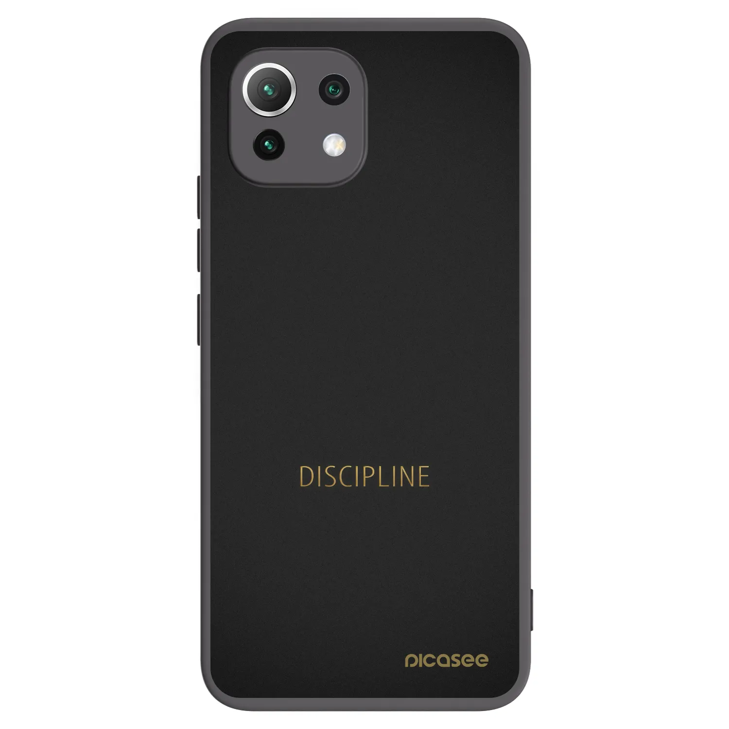 Picasee Μαύρη θήκη σιλικόνης για Xiaomi Mi 11 Lite - Discipline
