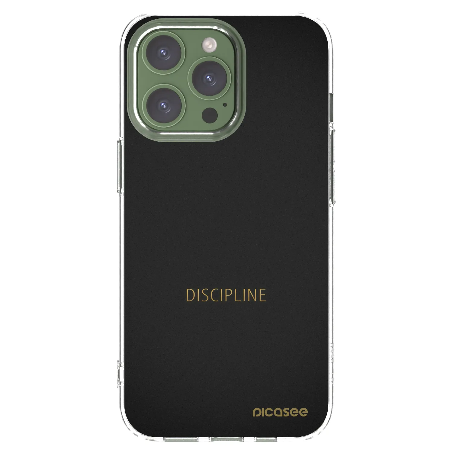 Picasee διαφανής θήκη σιλικόνης Apple iPhone 13 Pro - Discipline
