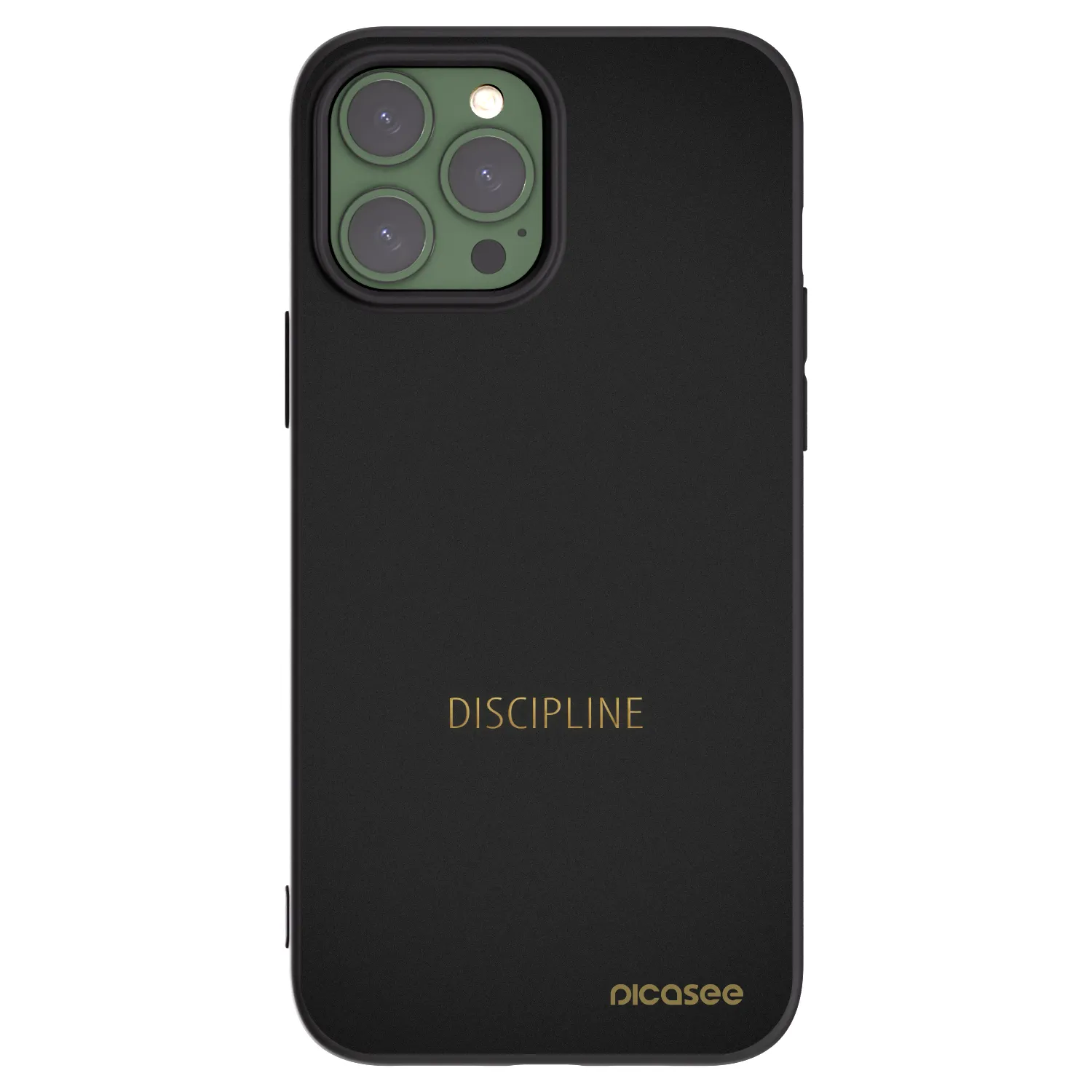 Picasee Μαύρη θήκη σιλικόνης για Apple iPhone 13 Pro Max - Discipline