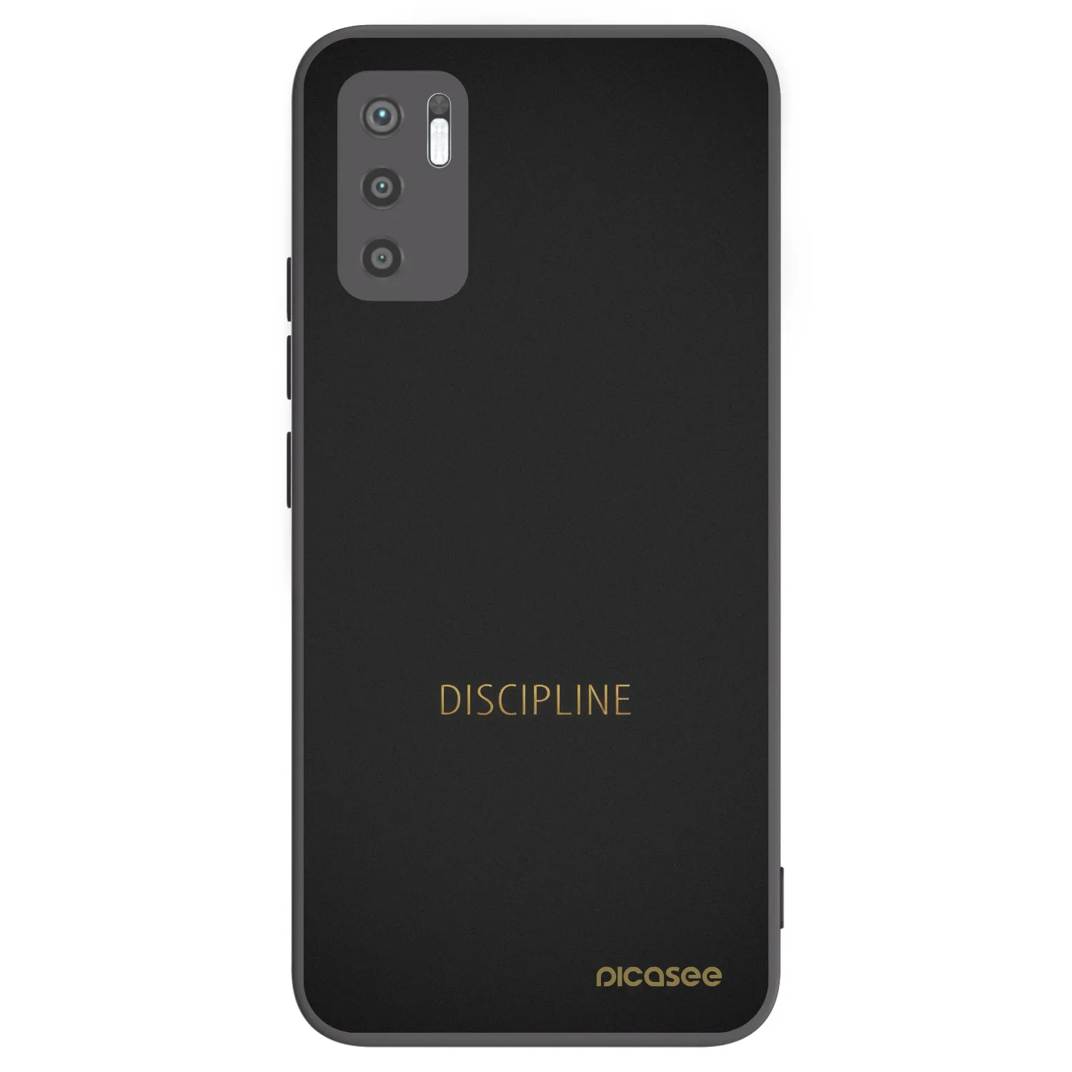 Picasee Μαύρη θήκη σιλικόνης για Xiaomi Redmi Note 10 5G - Discipline
