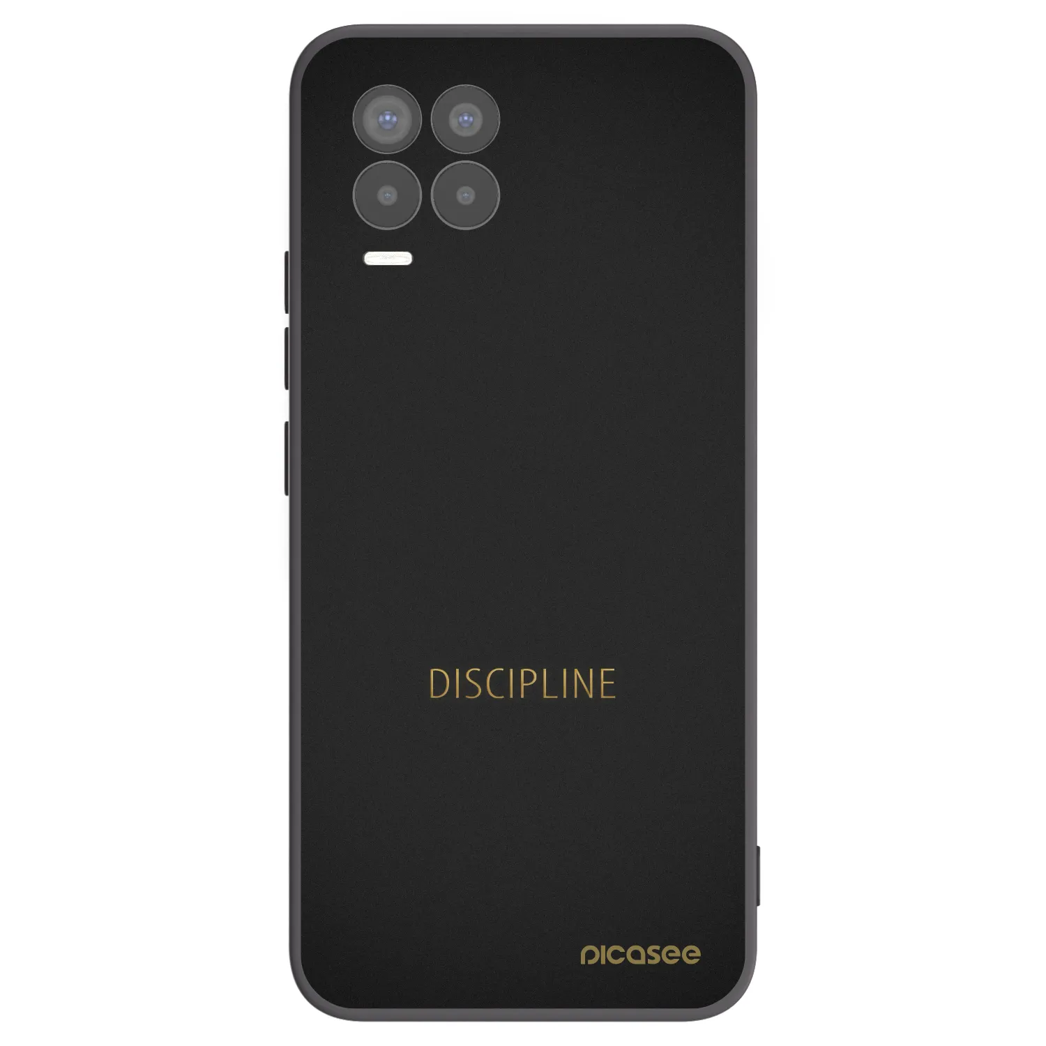 Picasee Μαύρη θήκη σιλικόνης για Realme 8 Pro - Discipline