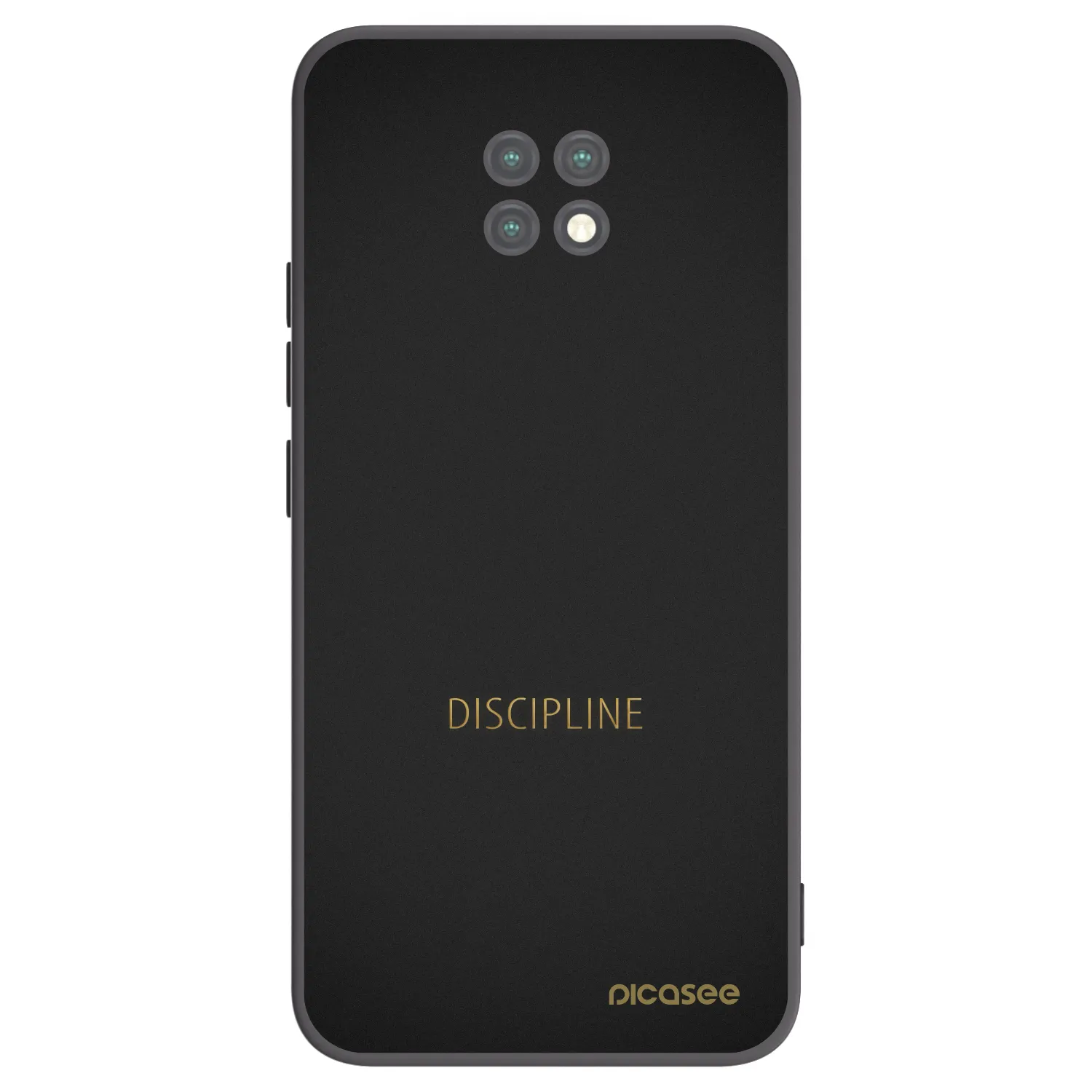 Picasee Μαύρη θήκη σιλικόνης για Xiaomi Redmi Note 9T - Discipline