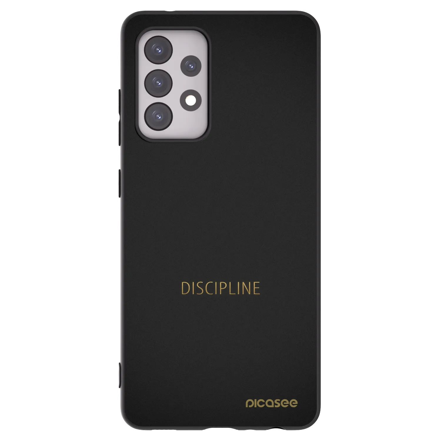 Picasee Μαύρη θήκη σιλικόνης για Samsung Galaxy A52s 5G A528B - Discipline
