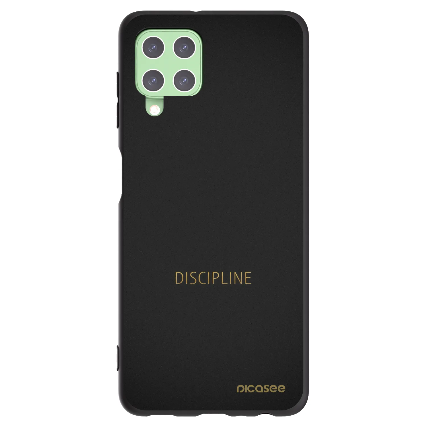 Picasee Μαύρη θήκη σιλικόνης για Samsung Galaxy A22 A225F 4G - Discipline