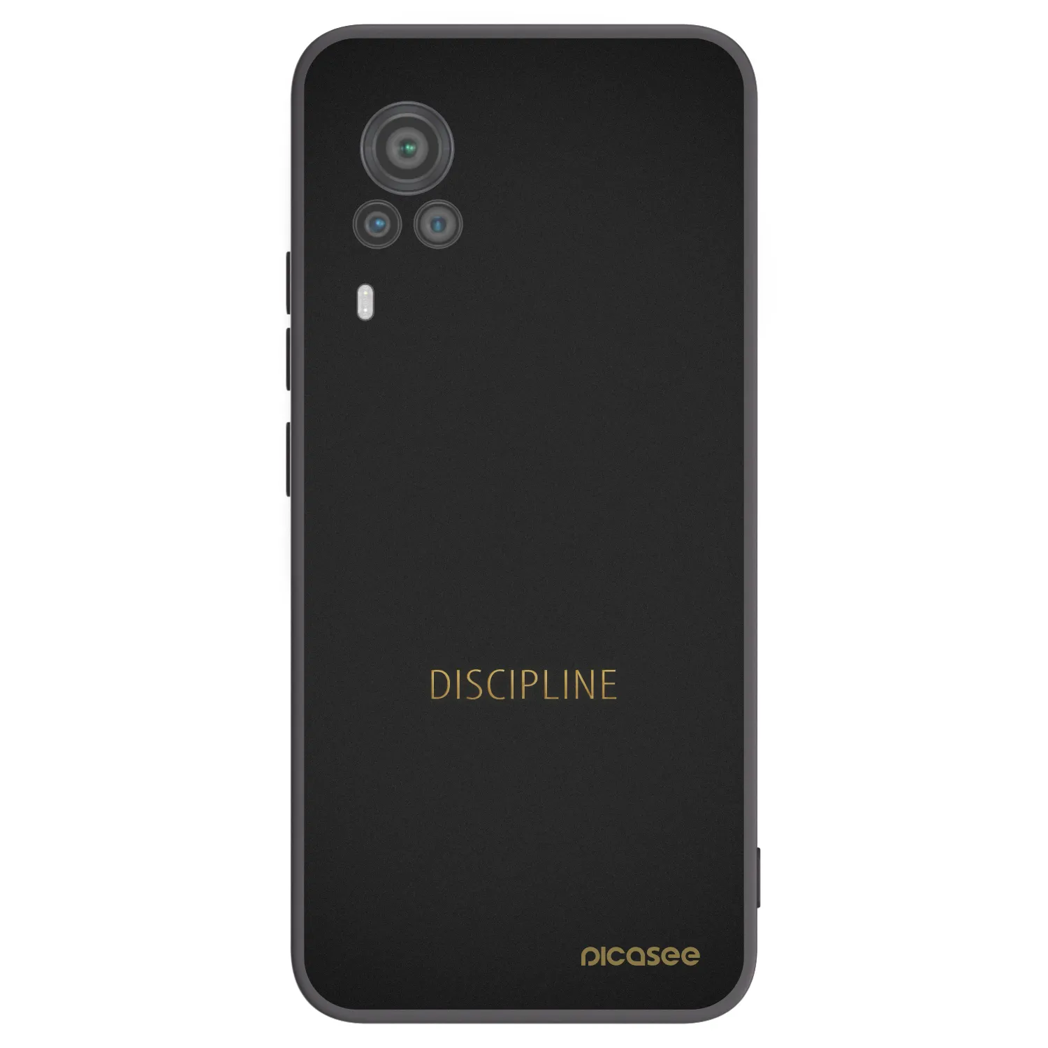 Picasee Μαύρη θήκη σιλικόνης για Vivo X60 Pro 5G - Discipline