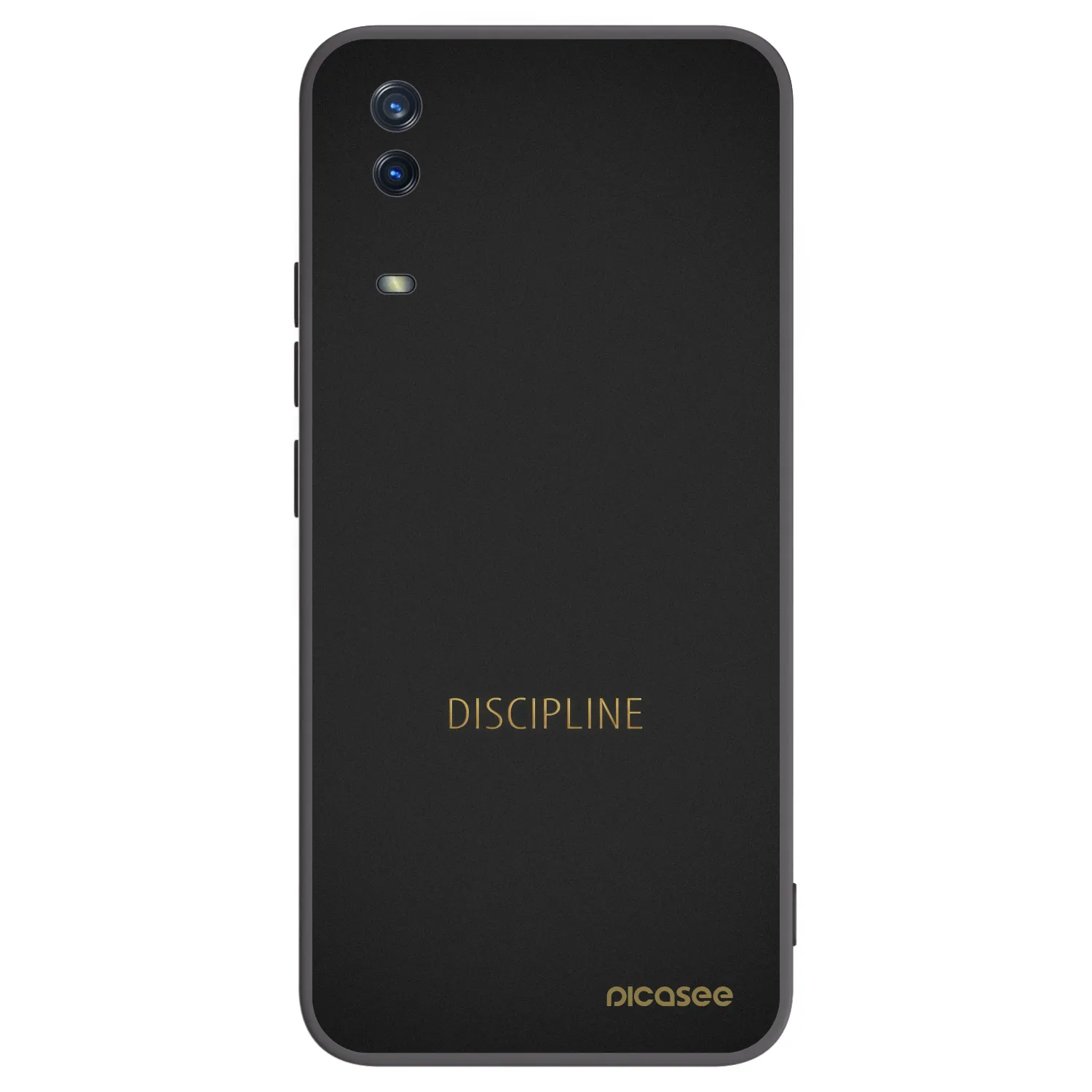 Picasee Μαύρη θήκη σιλικόνης για Vivo Y11s - Discipline
