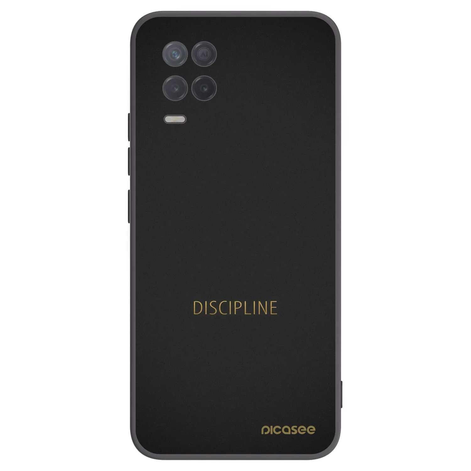 Picasee Μαύρη θήκη σιλικόνης για Realme 8 5G - Discipline