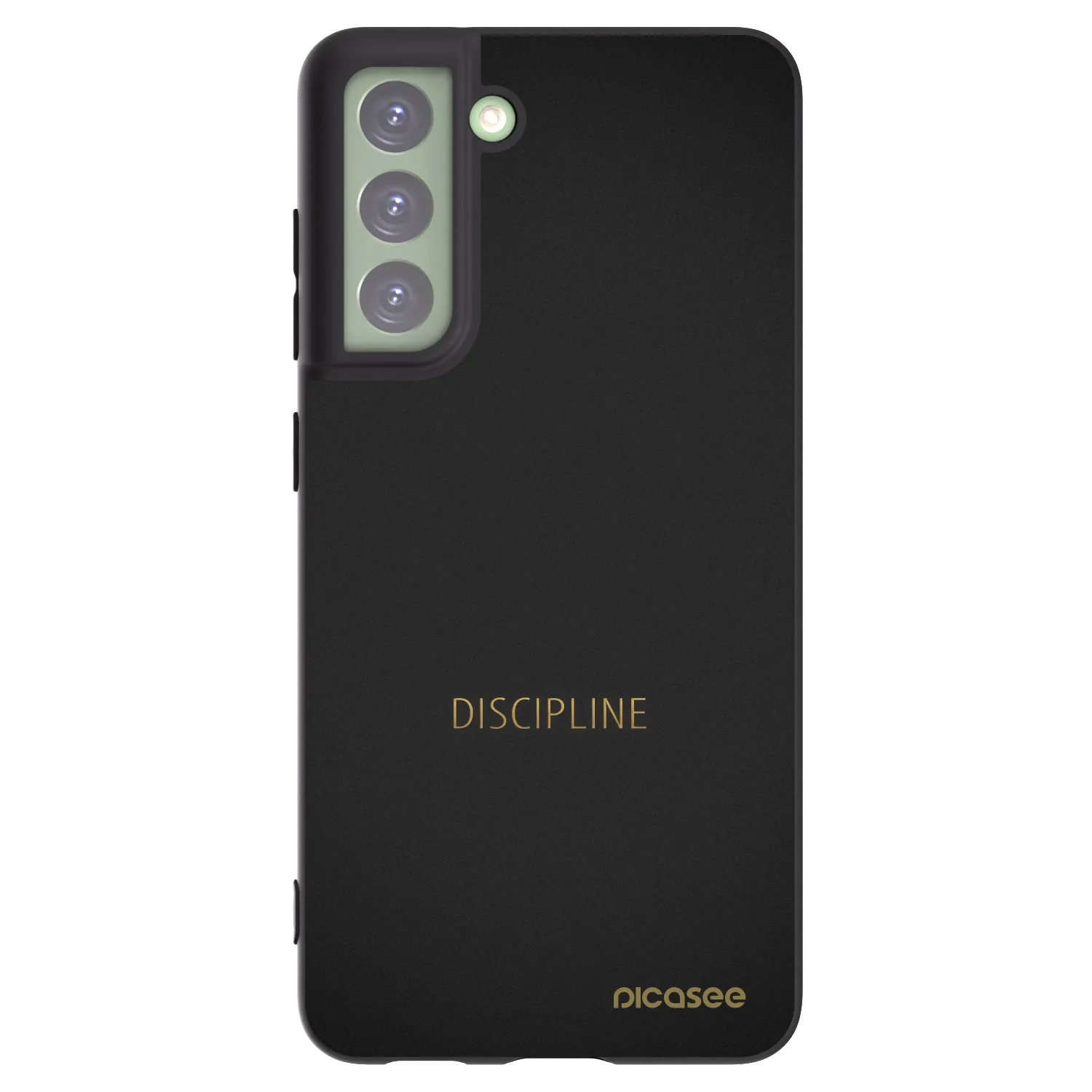 Picasee Μαύρη θήκη σιλικόνης για Samsung Galaxy S21 FE 5G - Discipline