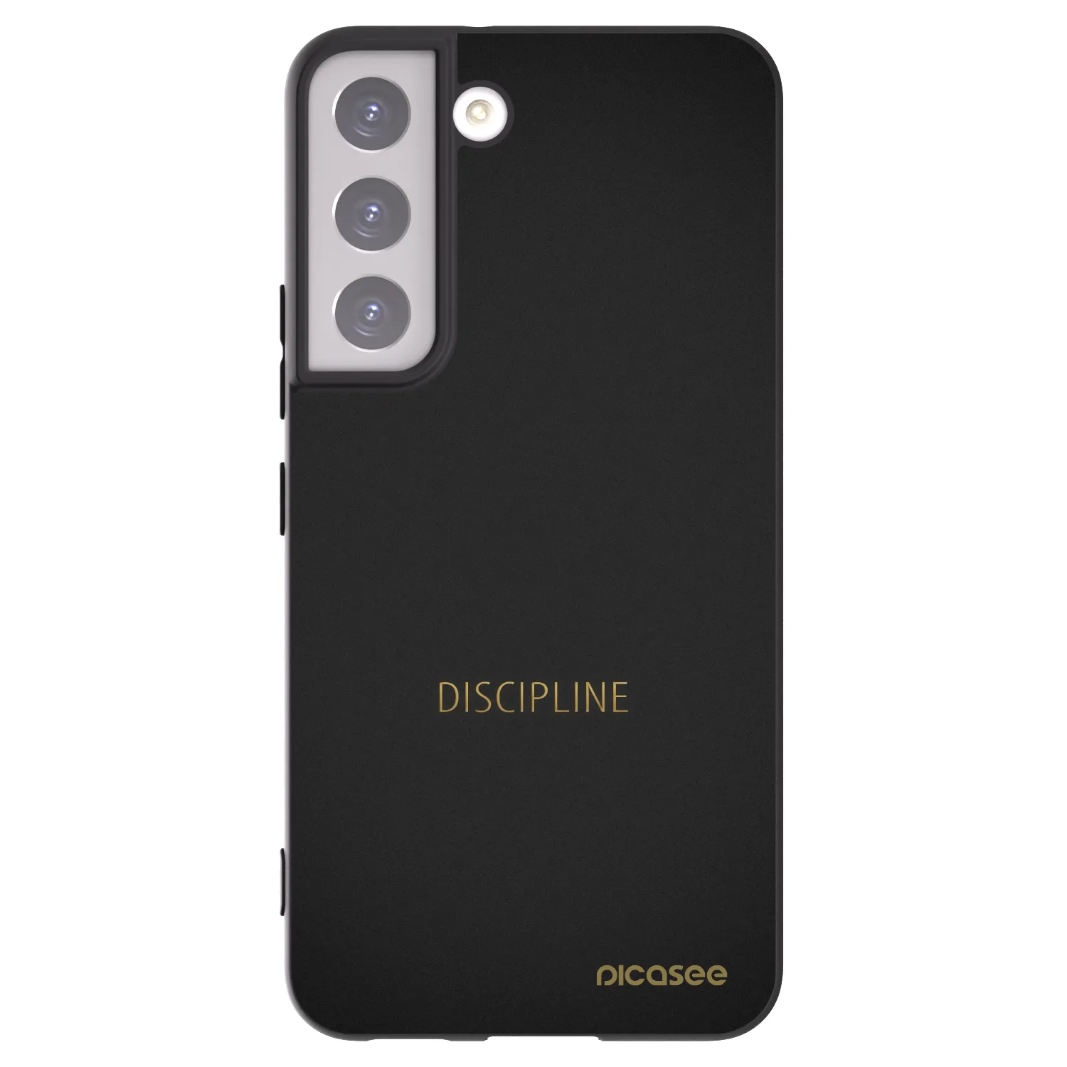 Picasee Μαύρη θήκη σιλικόνης για Samsung Galaxy S22 5G - Discipline