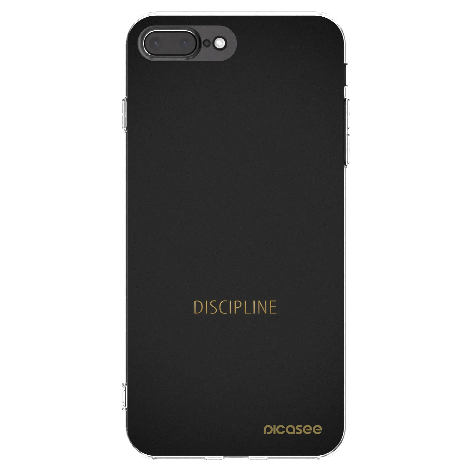 Picasee διαφανής θήκη σιλικόνης Apple iPhone 7 Plus - Discipline