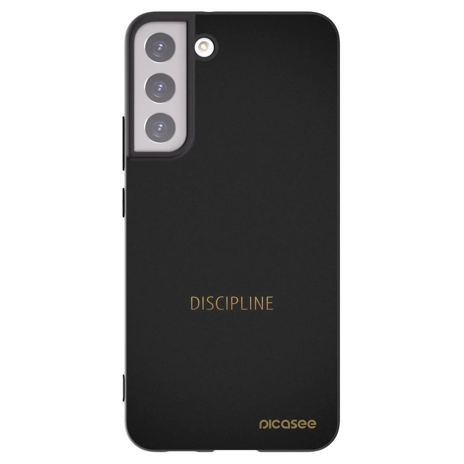 Picasee Μαύρη θήκη σιλικόνης για Samsung Galaxy S22+ 5G - Discipline