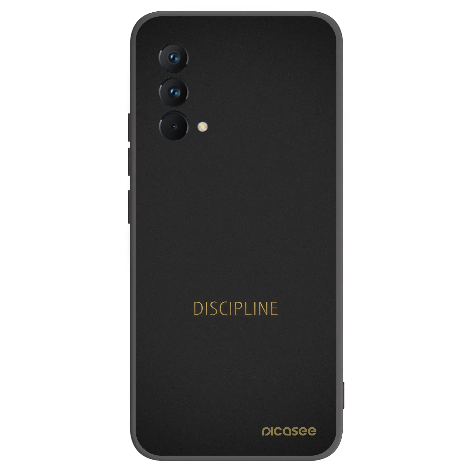 Picasee Μαύρη θήκη σιλικόνης για Realme GT Master Edition 5G - Discipline