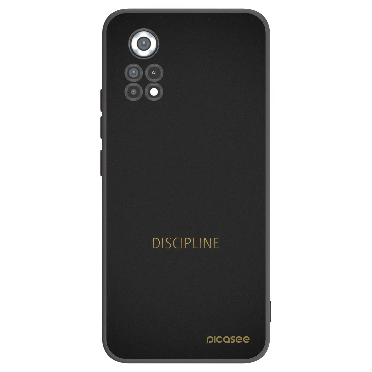 Picasee Μαύρη θήκη σιλικόνης για Xiaomi Poco X4 Pro 5G - Discipline