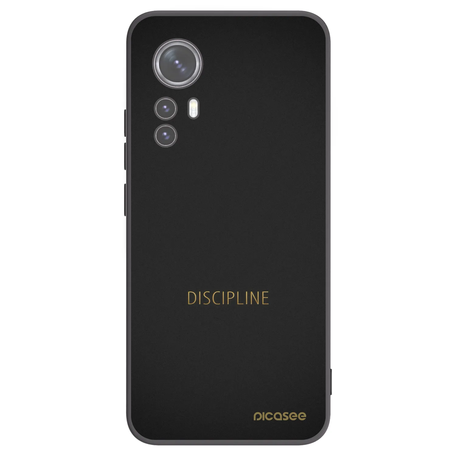 Picasee Μαύρη θήκη σιλικόνης για Xiaomi 12 - Discipline