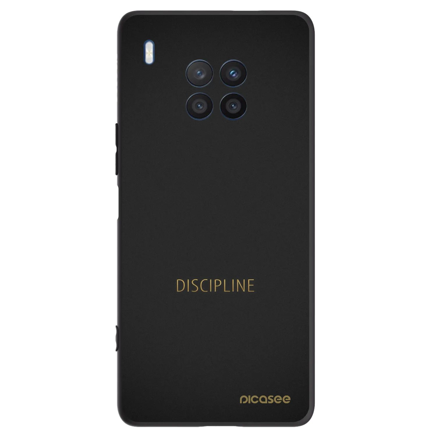 Picasee Μαύρη θήκη σιλικόνης για Honor 50 Lite - Discipline