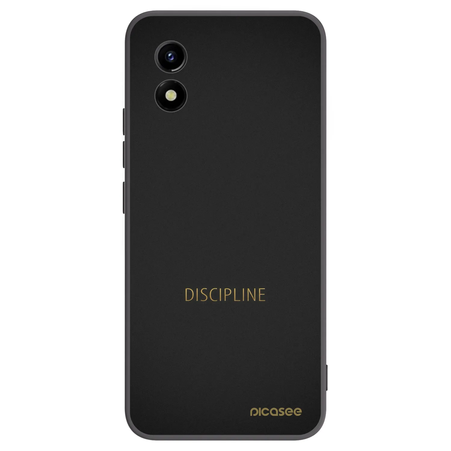 Picasee Μαύρη θήκη σιλικόνης για Vivo Y01 - Discipline