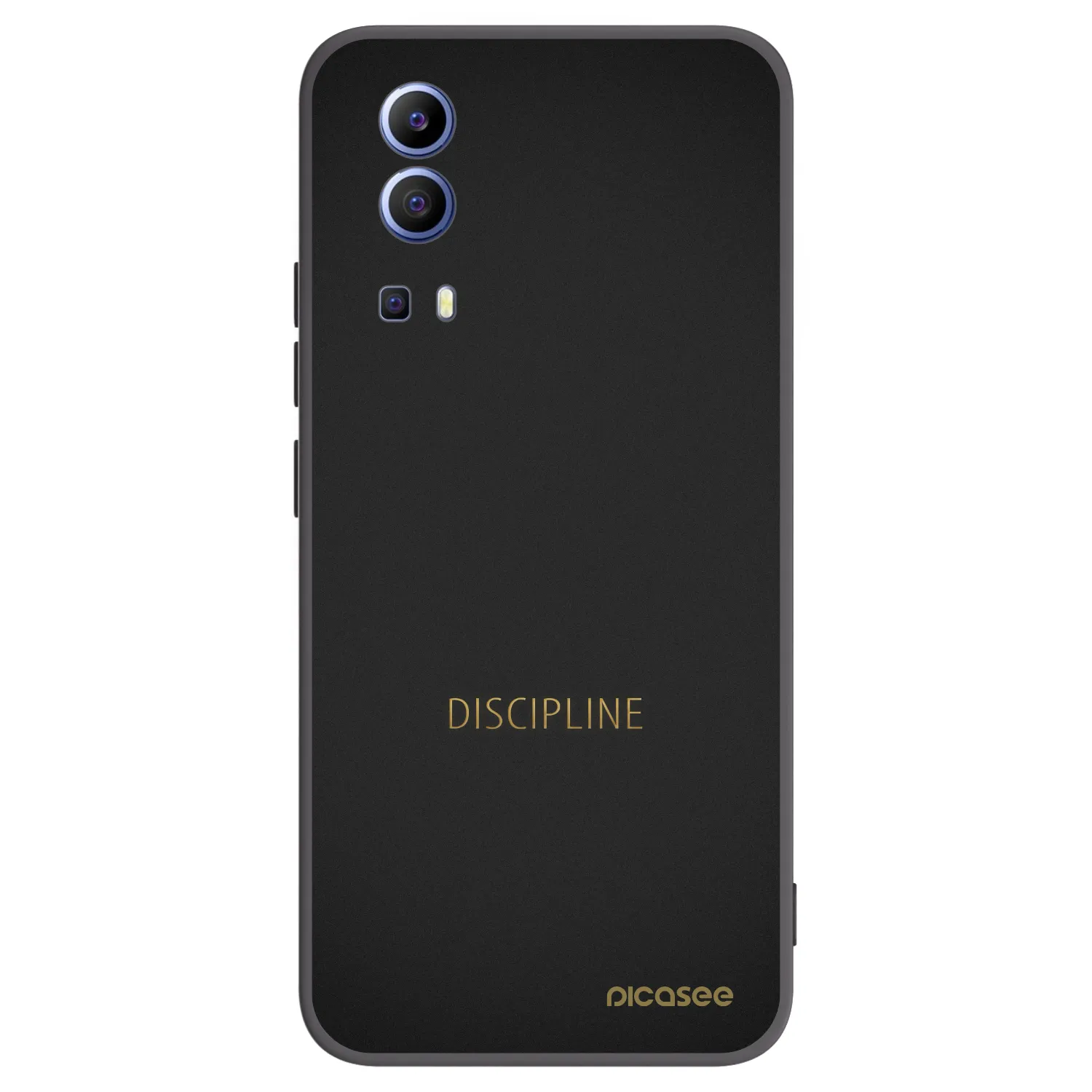 Picasee Μαύρη θήκη σιλικόνης για Vivo Y52 5G - Discipline
