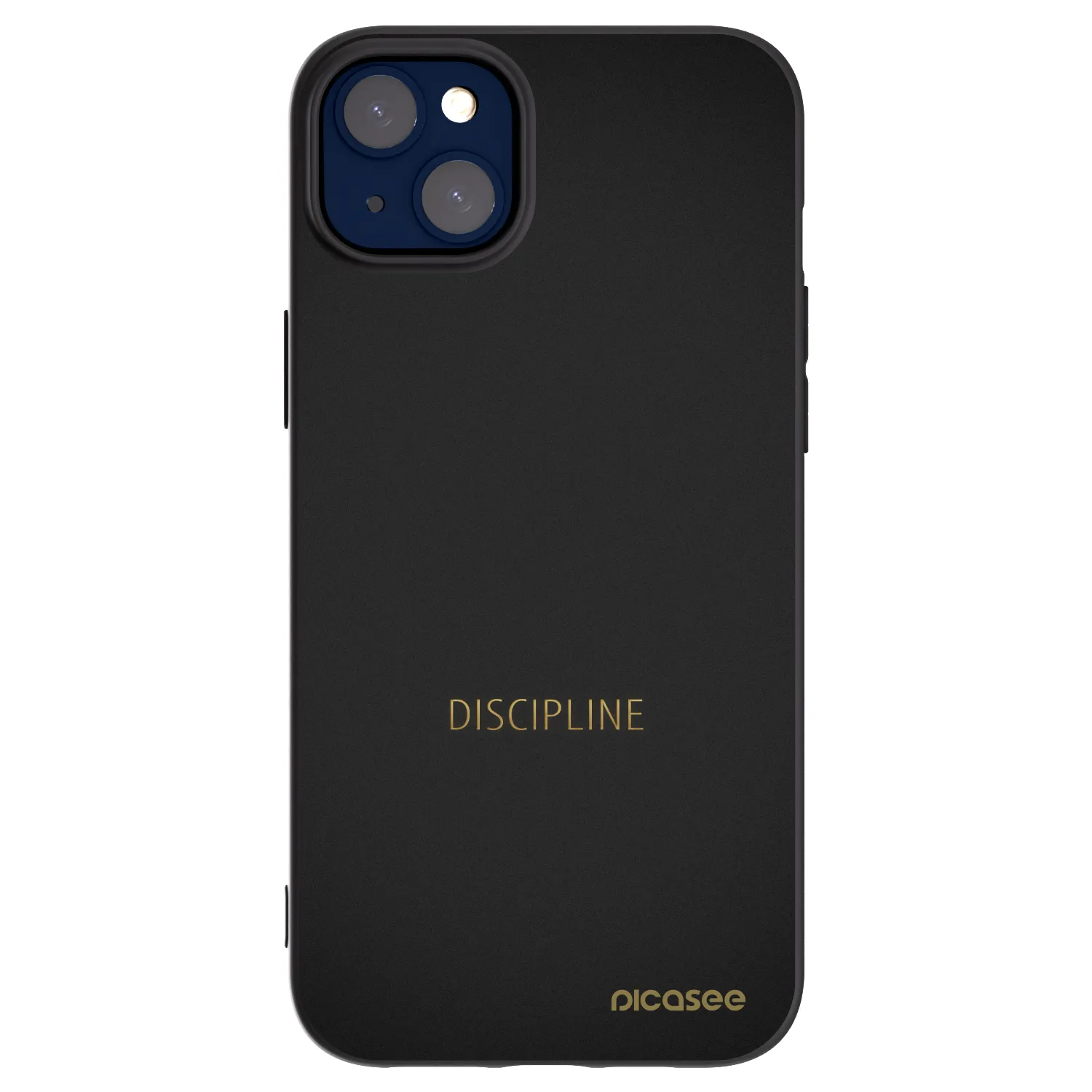 Picasee Μαύρη θήκη σιλικόνης για Apple iPhone 14 Plus - Discipline