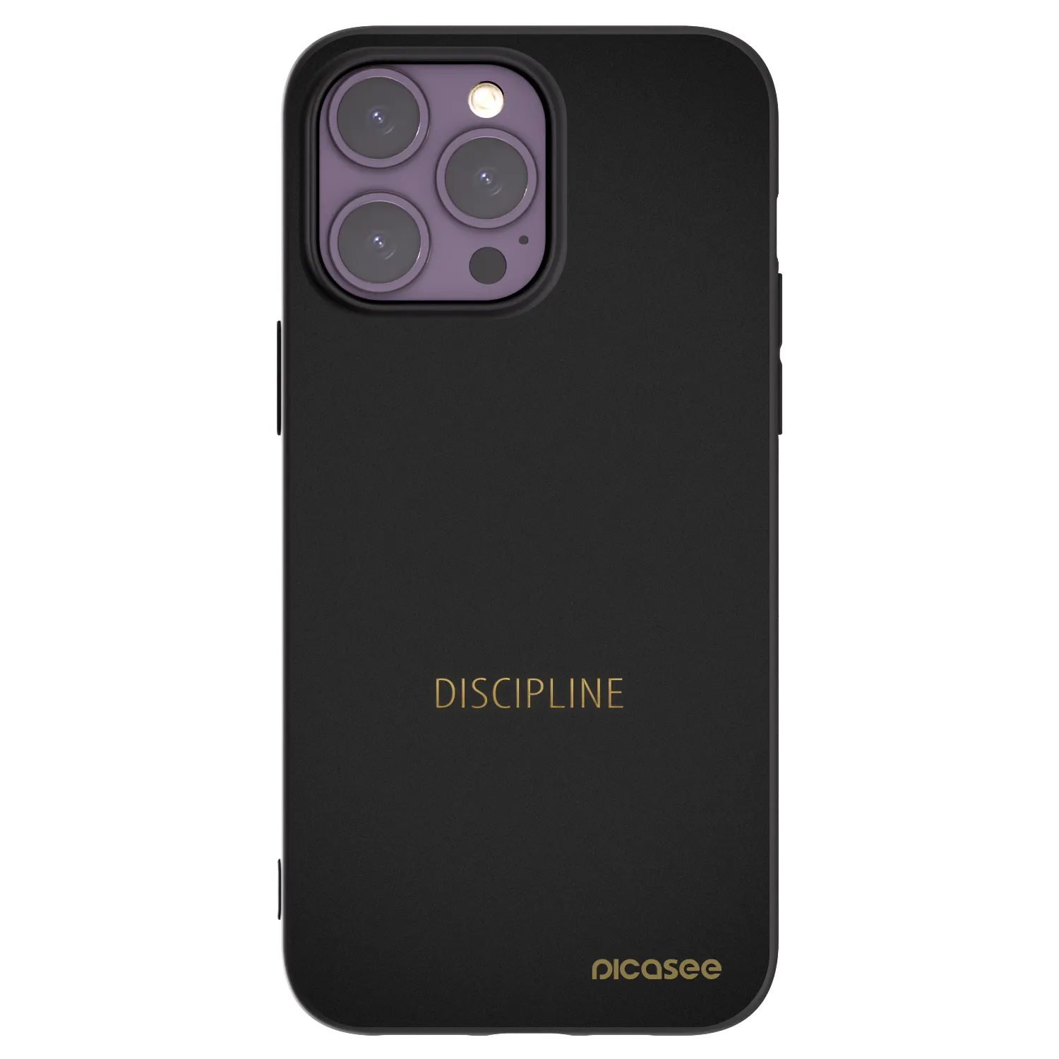 Picasee Μαύρη θήκη σιλικόνης για Apple iPhone 14 Pro Max - Discipline